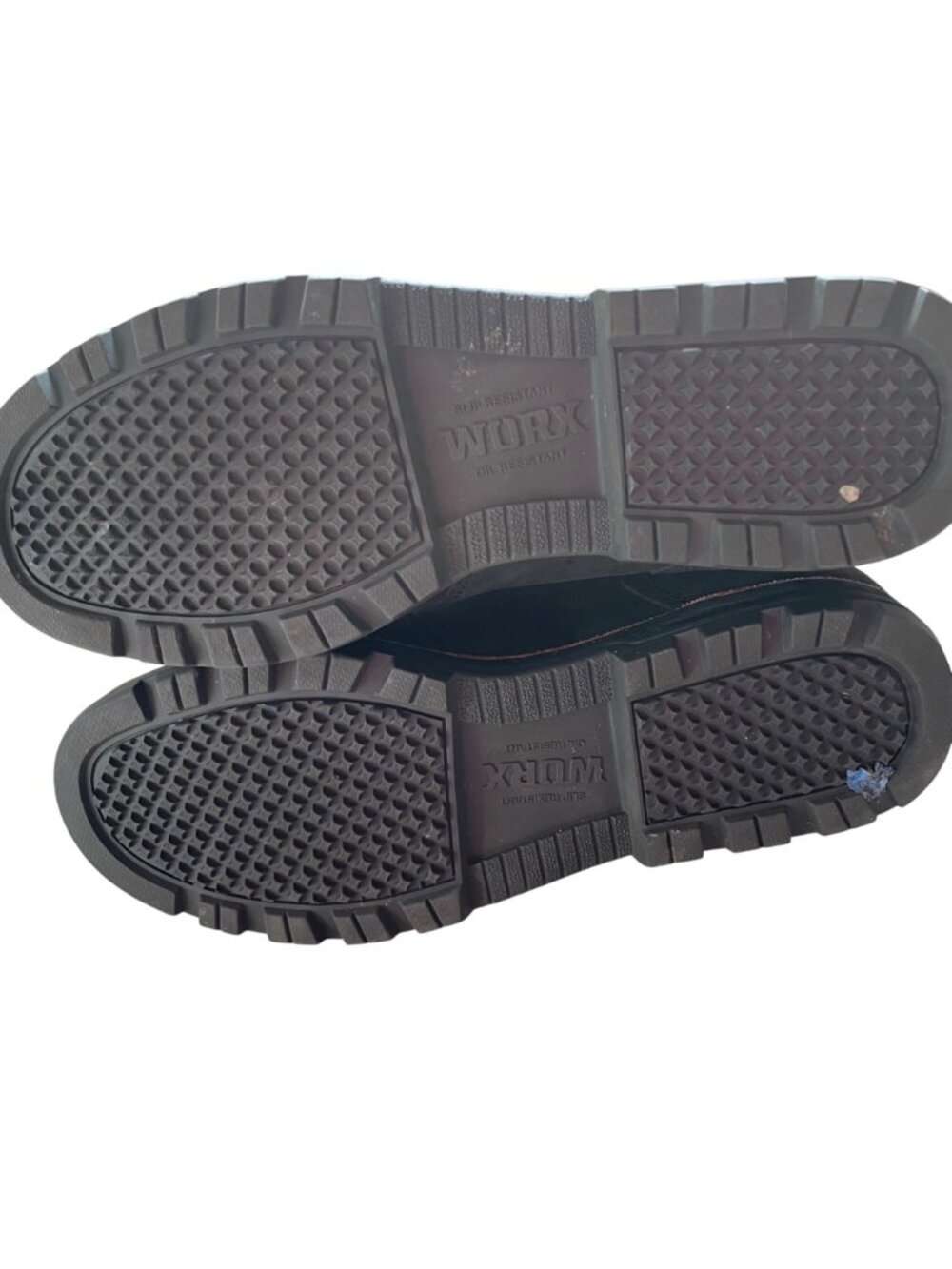 Worx Black Oil Proof Slip Resistant Work Boots Men's 9.5 2 Double Extra Wide - Picture 9 of 12